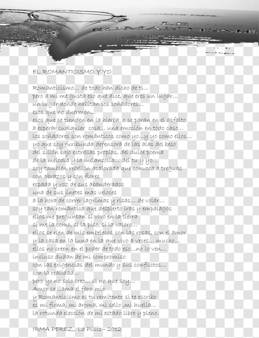 Document White - Monochrome - Poema Transparent PNG