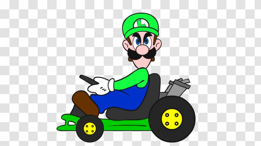 Luigi Mario Kart 8 Bros. Drawing Super - Cartoon Transparent PNG