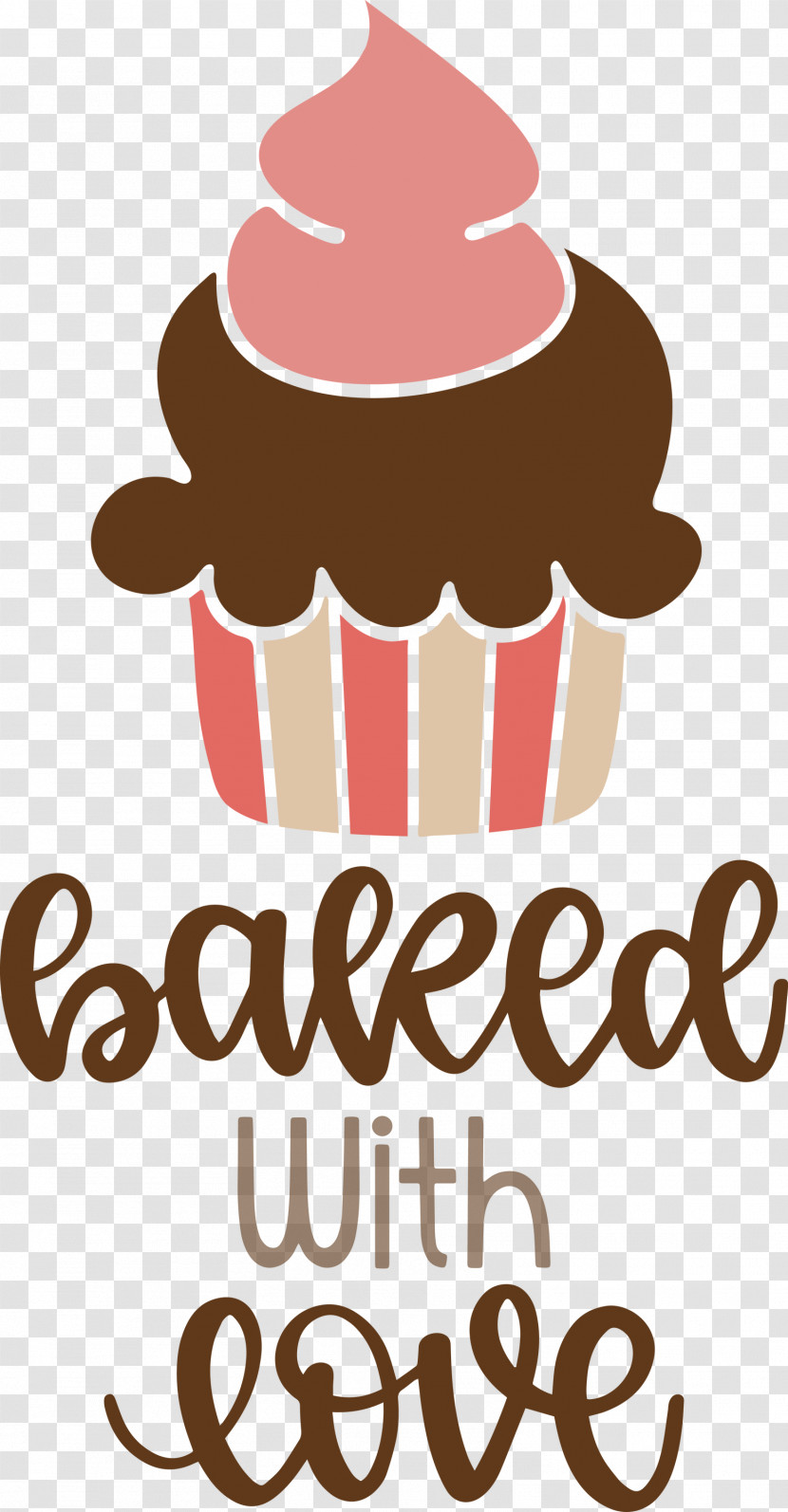 Baked With Love Cupcake Food Transparent PNG