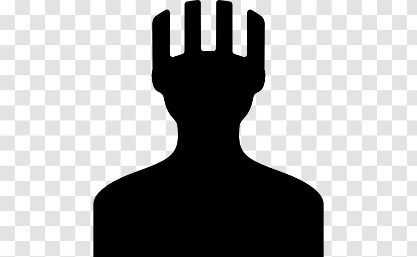 Thumb Silhouette Black White Clip Art Transparent PNG