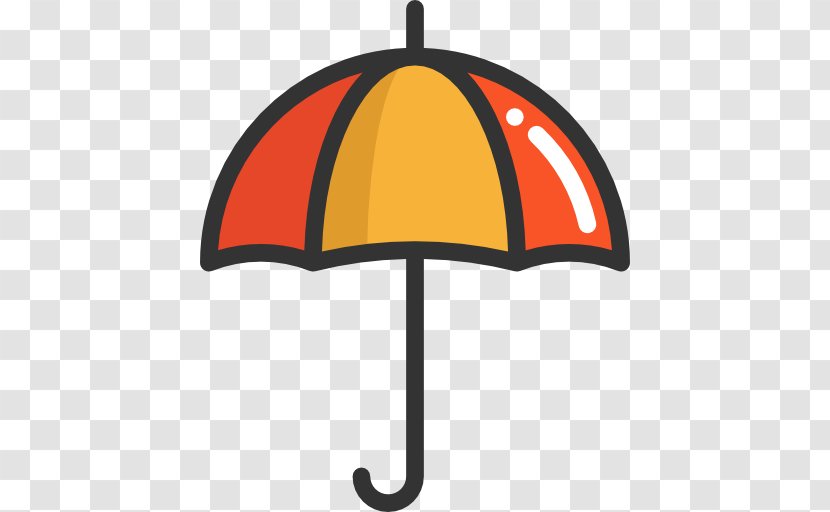 Rain - Orange - Umbrella Transparent PNG