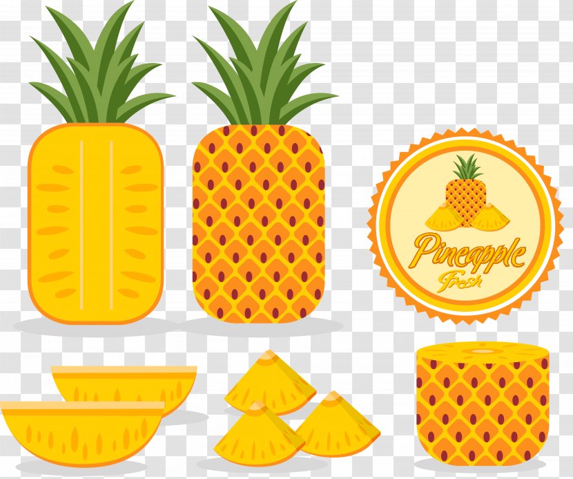 Pineapple Adobe Illustrator Logo - Plant - Yellow Transparent PNG