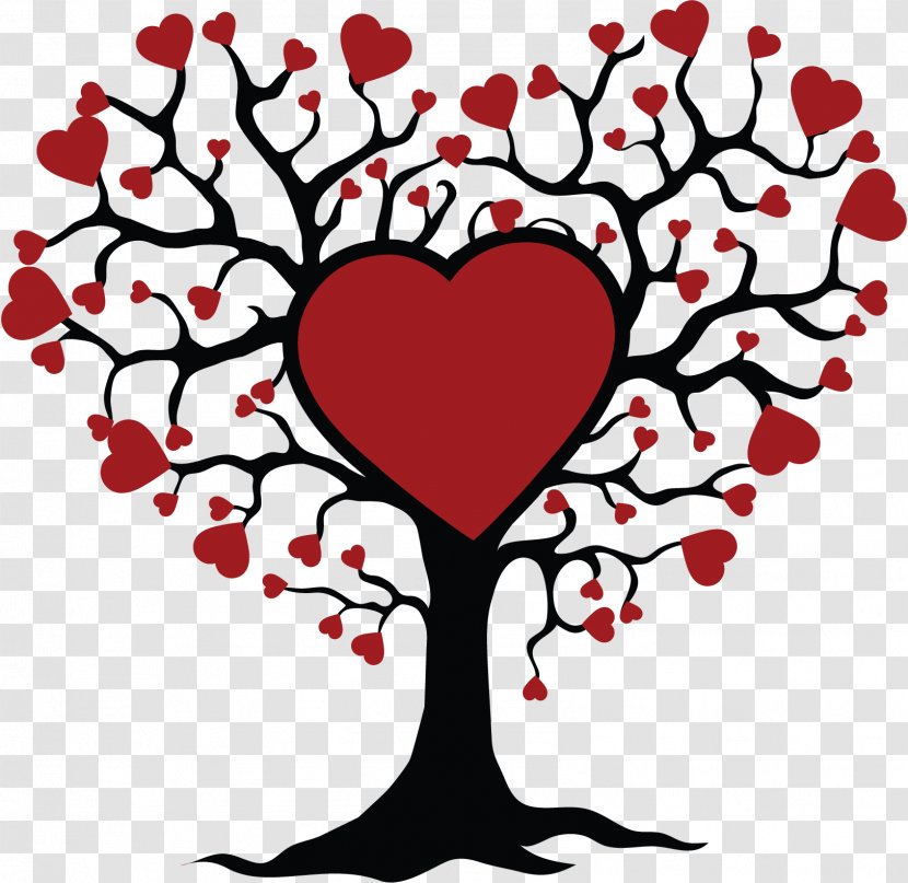 Clip Art Tree Of Life Sticker Design - Love - Drawing Kiss Transparent PNG