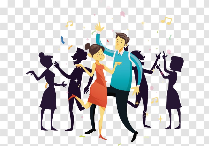 Dance Party Download - Flower - Fashionable Men And Women Transparent PNG