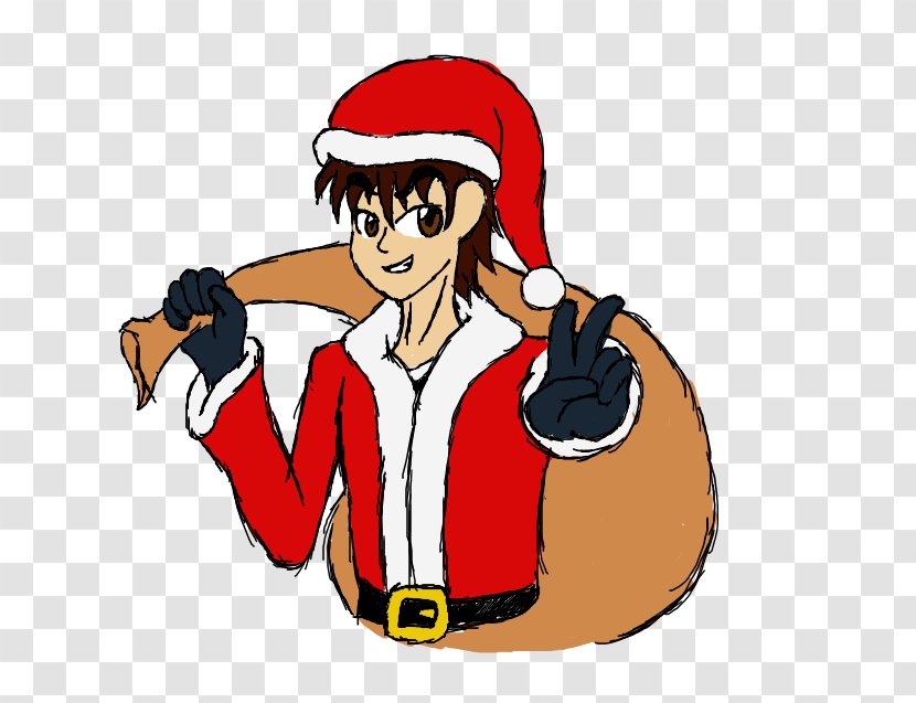 Santa Claus Thumb Vertebrate Christmas - Behavior Transparent PNG