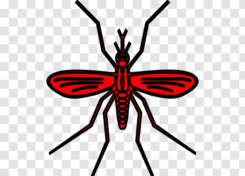 Red Mosquito Clip Art Transparent PNG