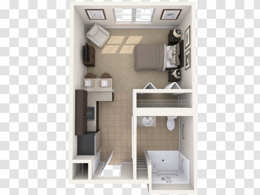 Floor Plan Room Apartment - Plumbing Fixtures Transparent PNG