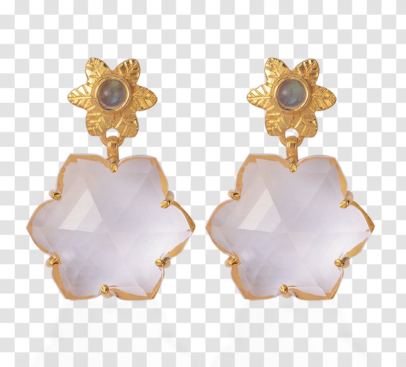 Earring Gemstone Jewellery Clothing Necklace - Gold - Handmade Earrings Transparent PNG
