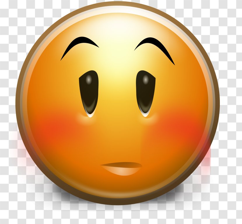 Emoticon Smiley Embarrassment Emoji Blushing - Anxiety - Embarrassed Transparent PNG