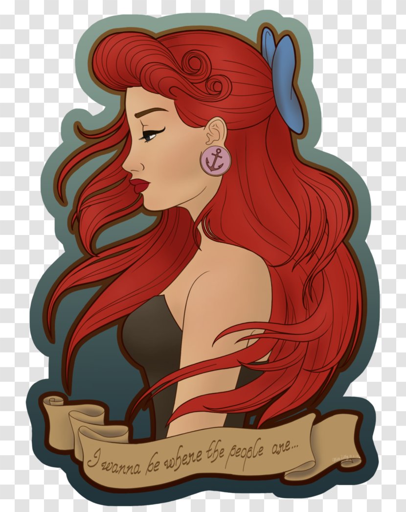 Ariel The Little Mermaid Disney Princess Walt Company - Hair Coloring Transparent PNG