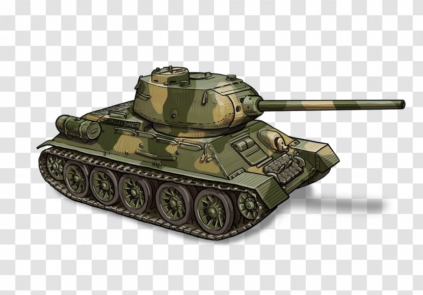 World Of Tanks T-34 Churchill Tank - Self Propelled Artillery Transparent PNG