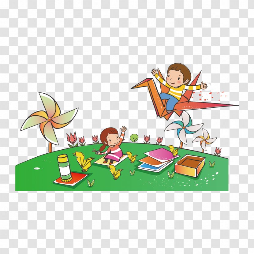 Child Illustration - Children Playing Transparent PNG