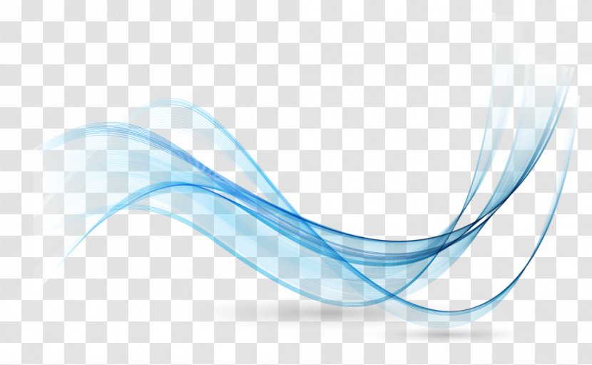 Blue Line Wave Vector - Close Up Transparent PNG