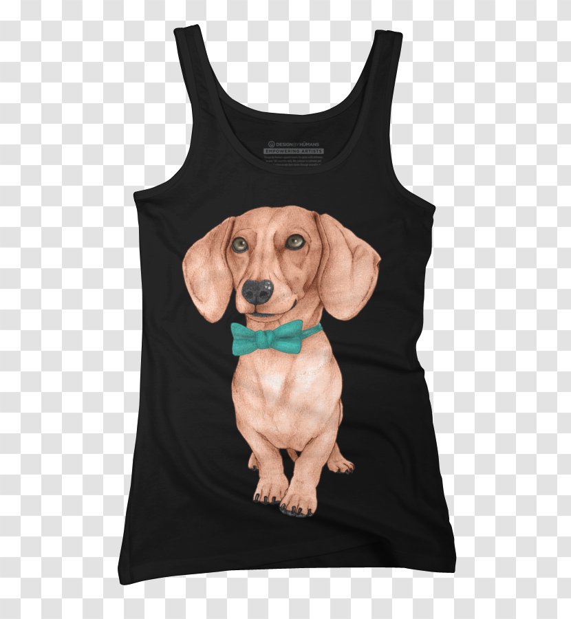 Dachshund T-shirt Sleeve Hoodie - Snout Transparent PNG