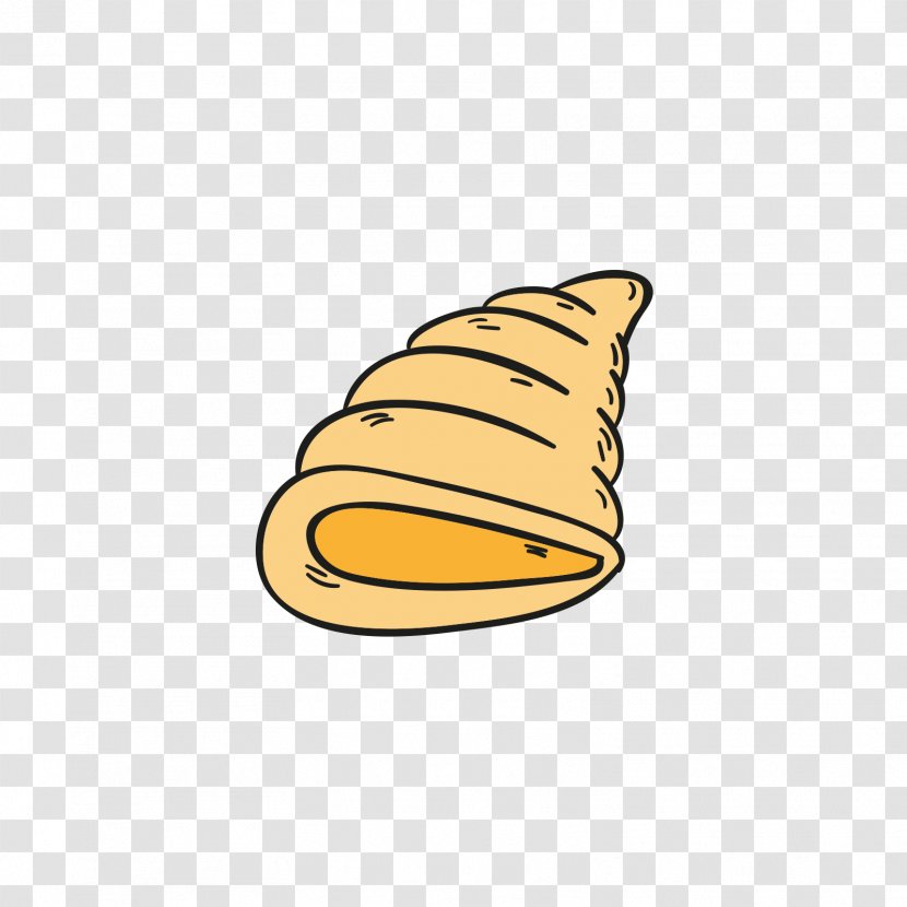 Sea Snail Seashell Designer - Yellow Conch Transparent PNG