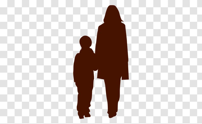 Silhouette Family Son - Daughter - Mam Transparent PNG