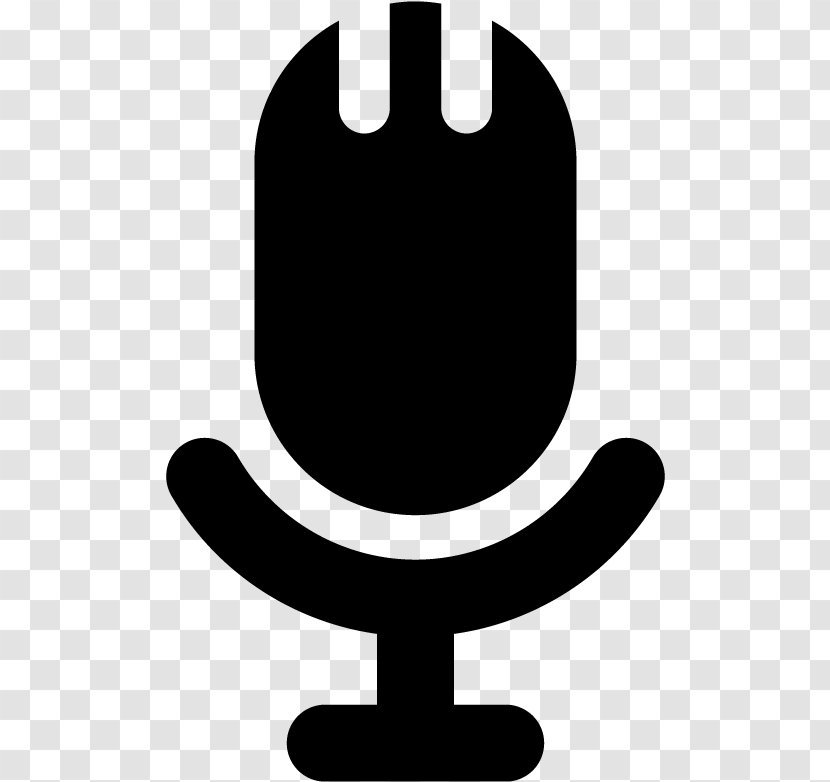 Cartoon Microphone - Symbol Blackandwhite Transparent PNG