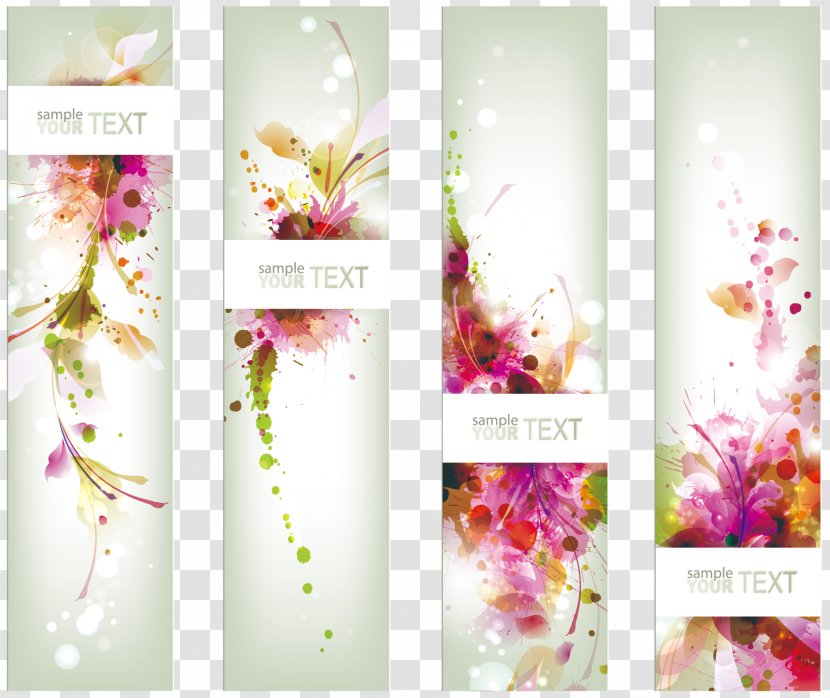 Banner Cover Design - Floral - Floristry Transparent PNG
