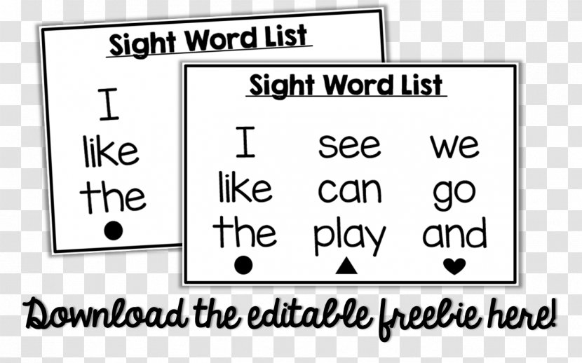 Writing Kindergarten Sight Word Language Arts Literacy - Technology - Preschool Journal Ideas Transparent PNG