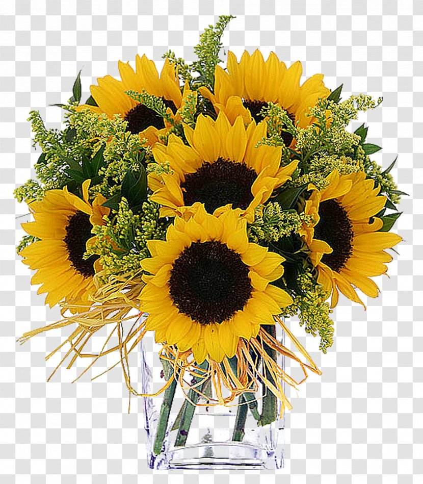 Mebane Common Sunflower Floristry Flower Delivery - Vase With Flowers Transparent PNG