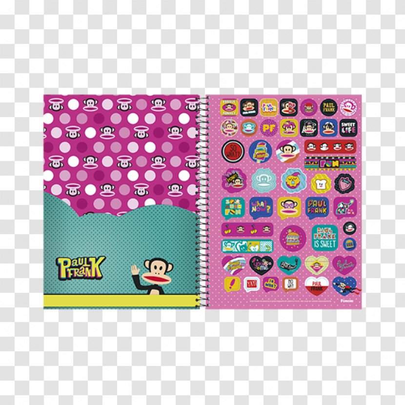 Notebook Hardcover Adhesive Wire Diary - Laptop - Paul Frank Transparent PNG