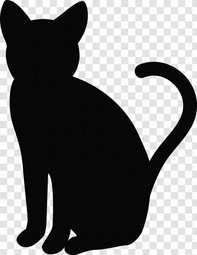 Black Cat Whiskers Silhouette - Watercolor Transparent PNG