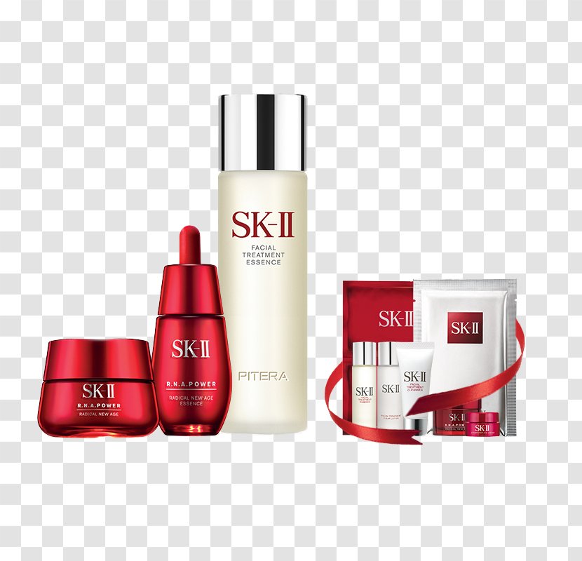 SK-II Cosmetics Gift Beauty Mother's Day - Cream - Sk2 Fairy Red Water Bottle Three Sets Transparent PNG