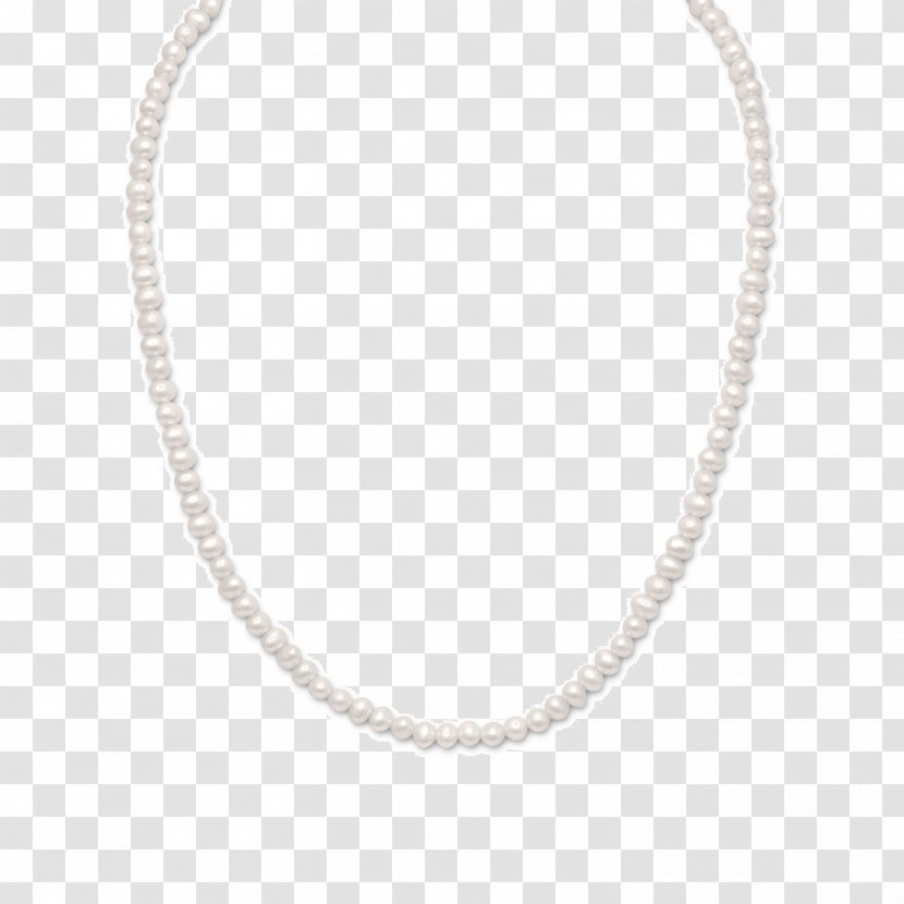 Necklace Jewellery Pearl Chain Diamond - Body Jewelry Transparent PNG