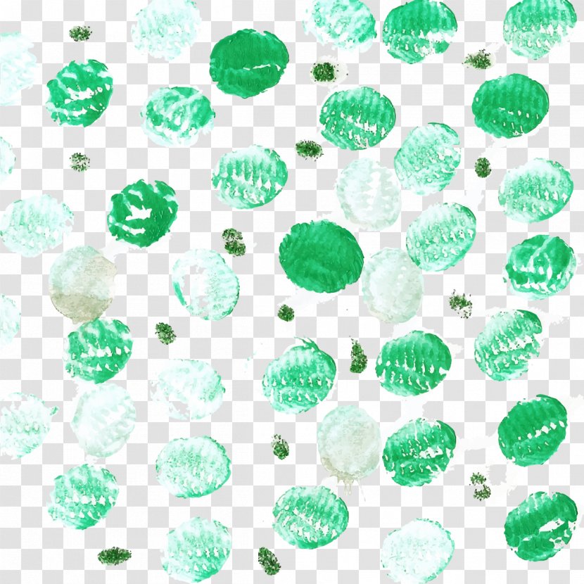 Green Watercolor Painting - Coreldraw - Circular Background Graffiti Transparent PNG
