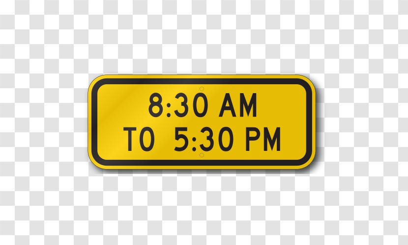 School Zone Time Playground Vehicle License Plates - Registration Plate - Sign Transparent PNG
