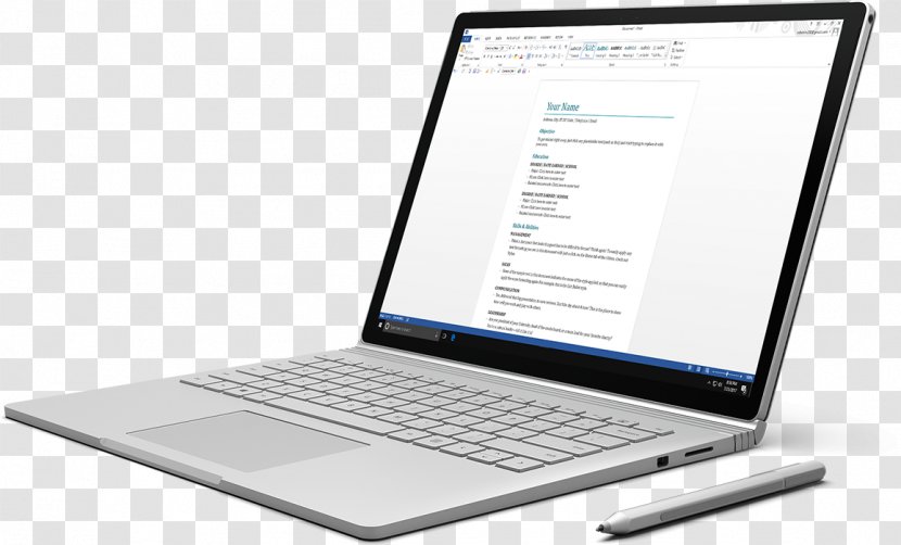 Laptop Intel Core I7 Surface Book - Netbook Transparent PNG