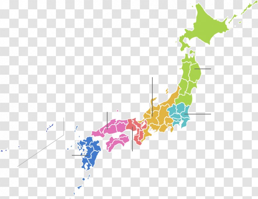 Japan Blank Map Transparent PNG