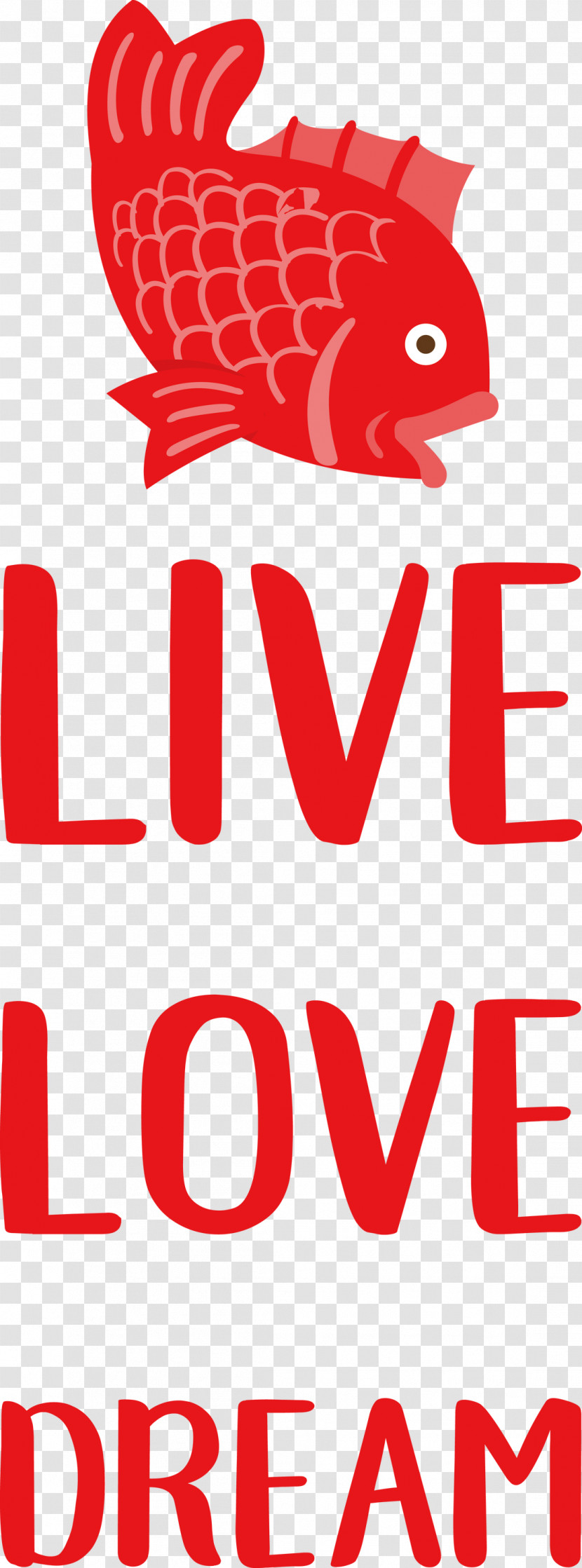 Live Love Dream Transparent PNG