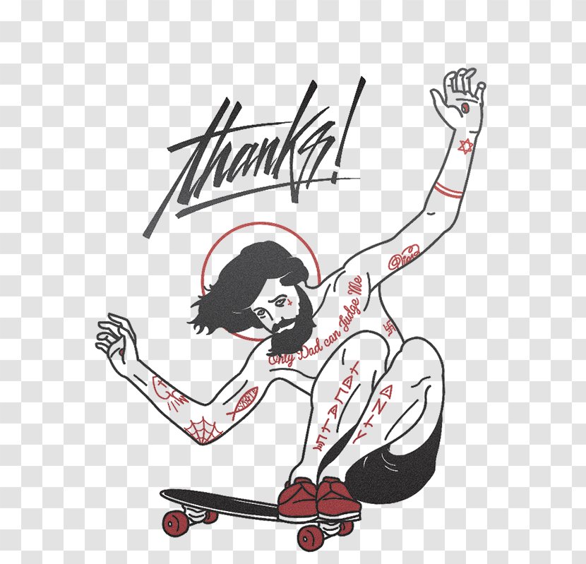 Skateboarding Thrasher Presents Skate And Destroy Sporting Goods Drawing - Cartoon - Skateboard Transparent PNG