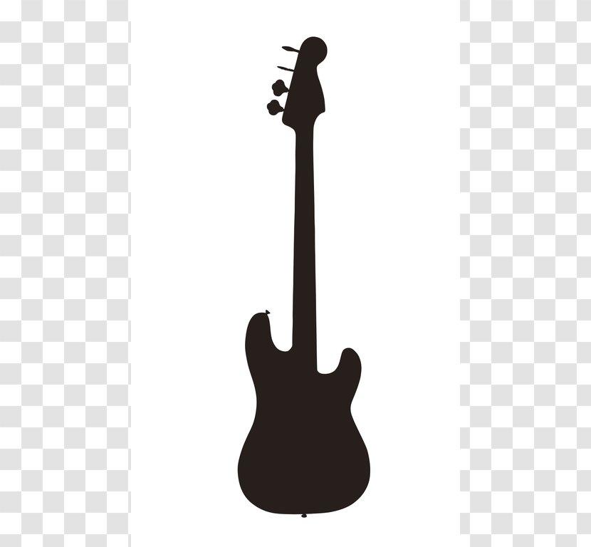 Bass Guitar Silhouette Electric Clip Art Transparent PNG