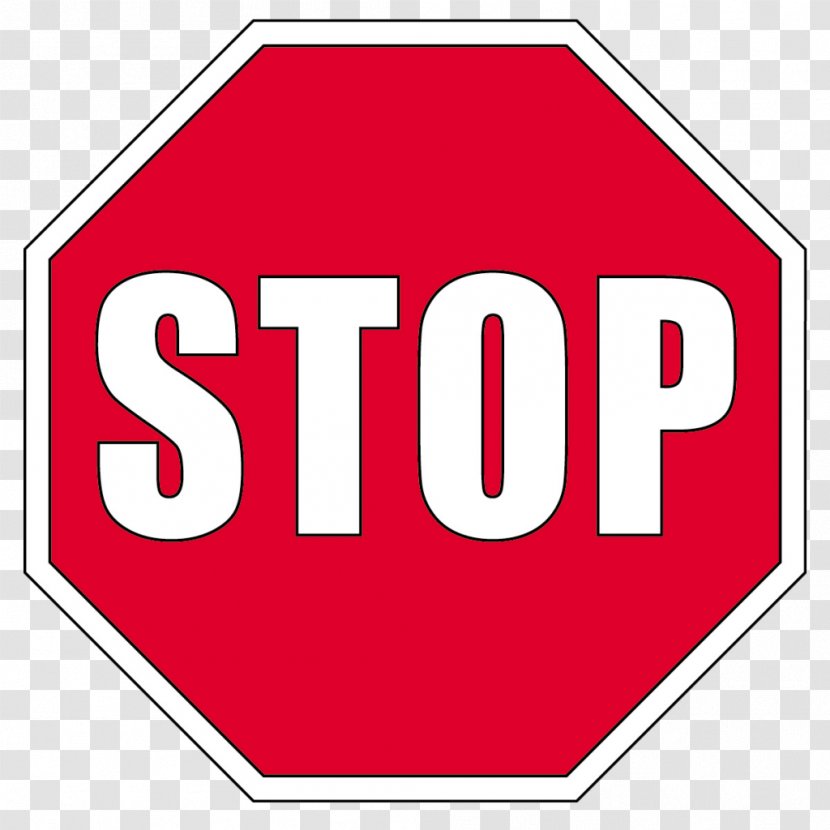 Stop Sign Red Traffic Signaalkleur - Drive Safety Transparent PNG