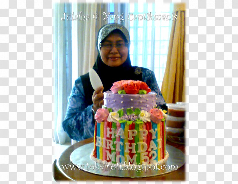Birthday Cake Sugar Decorating Royal Icing Buttercream - Mother Baking Transparent PNG