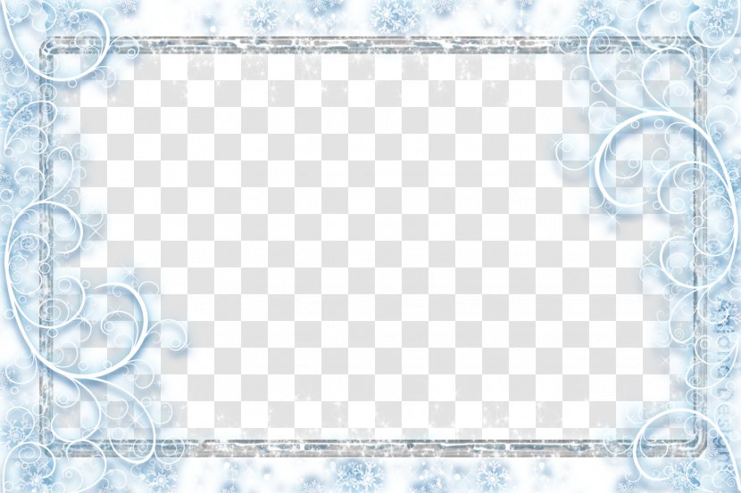 Picture Frames Happy New Year 2018 Winter Photography Autumn - Sky - Snowflakes Falling Frame Transparent PNG