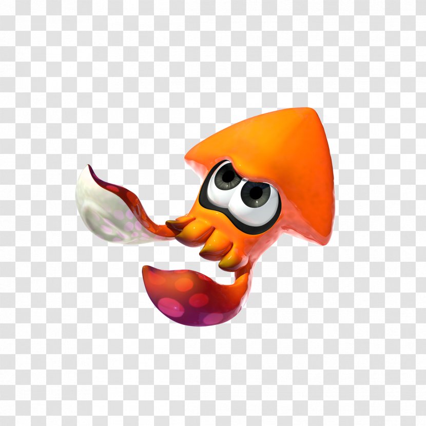 Splatoon 2 Squid Wii U Clip Art - Orange Transparent PNG