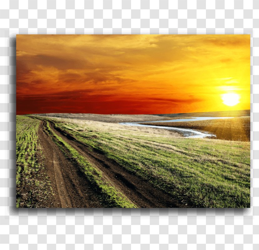 Desktop Wallpaper Sunset Sunrise High-definition Television Landscape - Prairie Transparent PNG