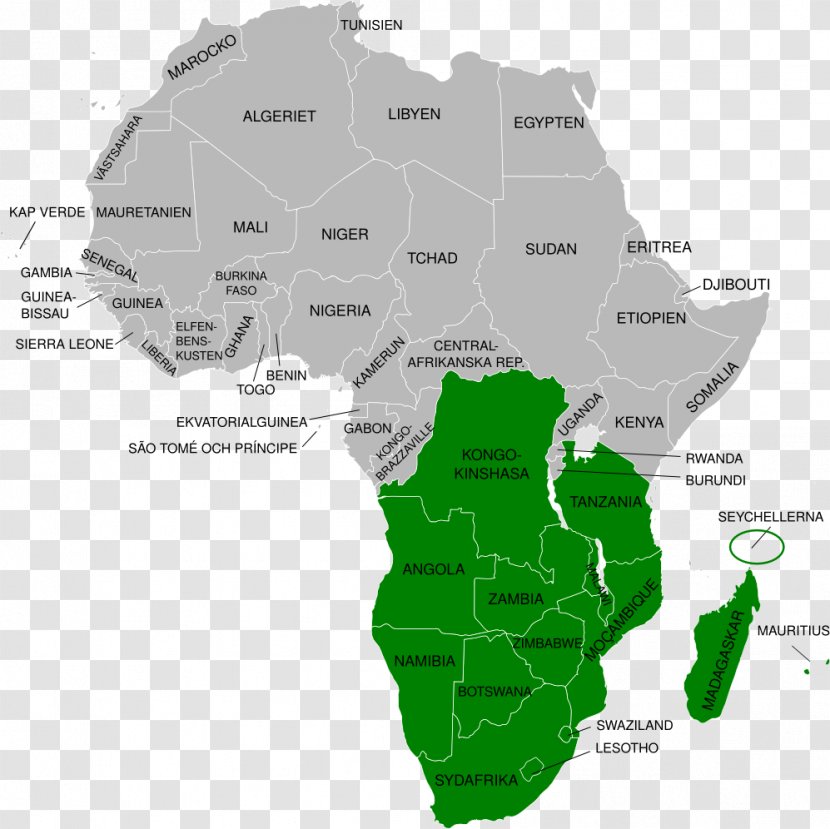South Africa West World Map Blank Transparent PNG