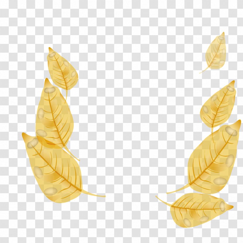 Maple Leaf - Yellow - Autumn Vector Transparent PNG