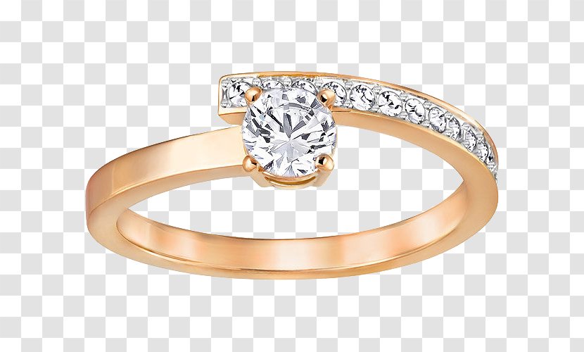 Ring Swarovski AG Jewellery Gold Plating - Ag - Jewelry Diamond Transparent PNG