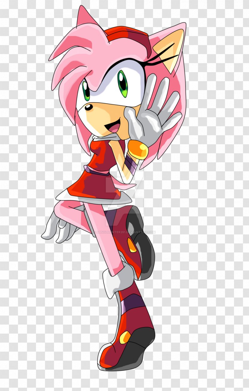Amy Rose Cartoon Sonic The Hedgehog - Fictional Character Transparent PNG