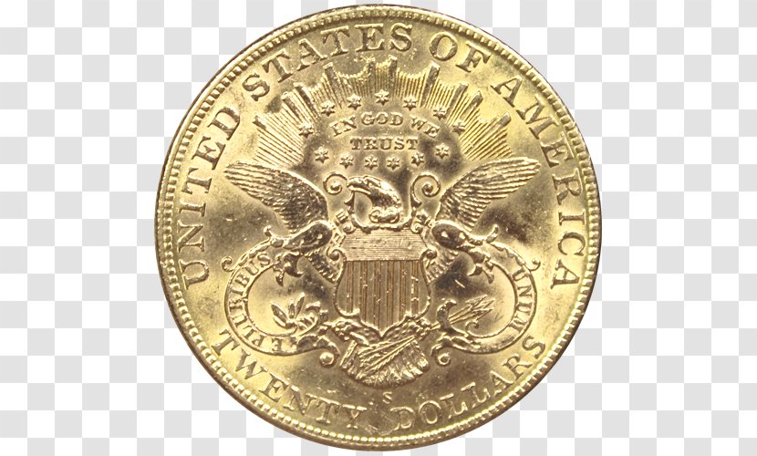 Gold Coin Double Eagle United States Dollar Transparent PNG