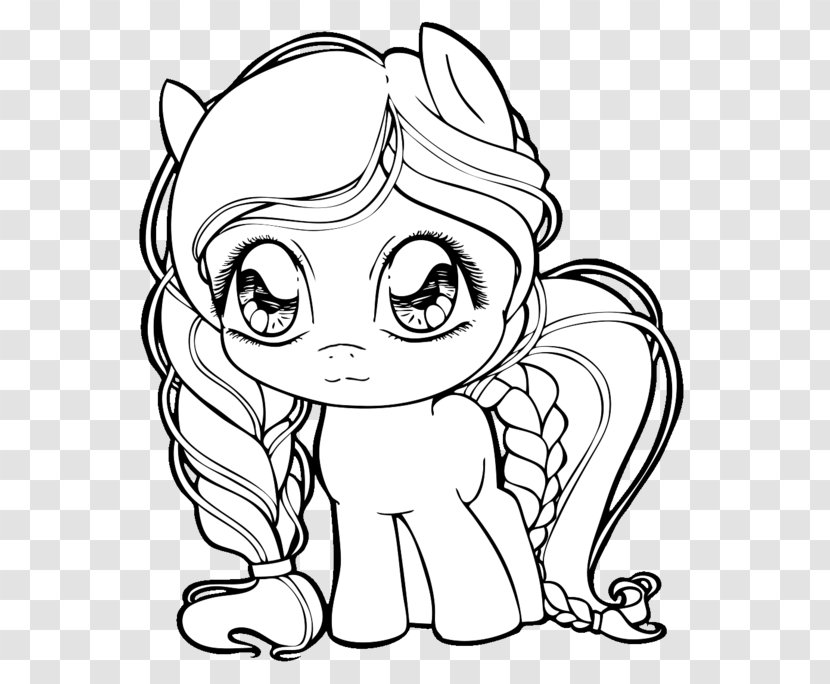 Pony Horse Drawing Coloring Book Line Art - Tree Transparent PNG