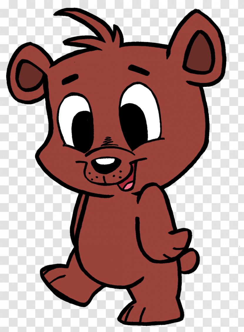 American Black Bear Brown Cartoon Clip Art - Carnivoran Transparent PNG