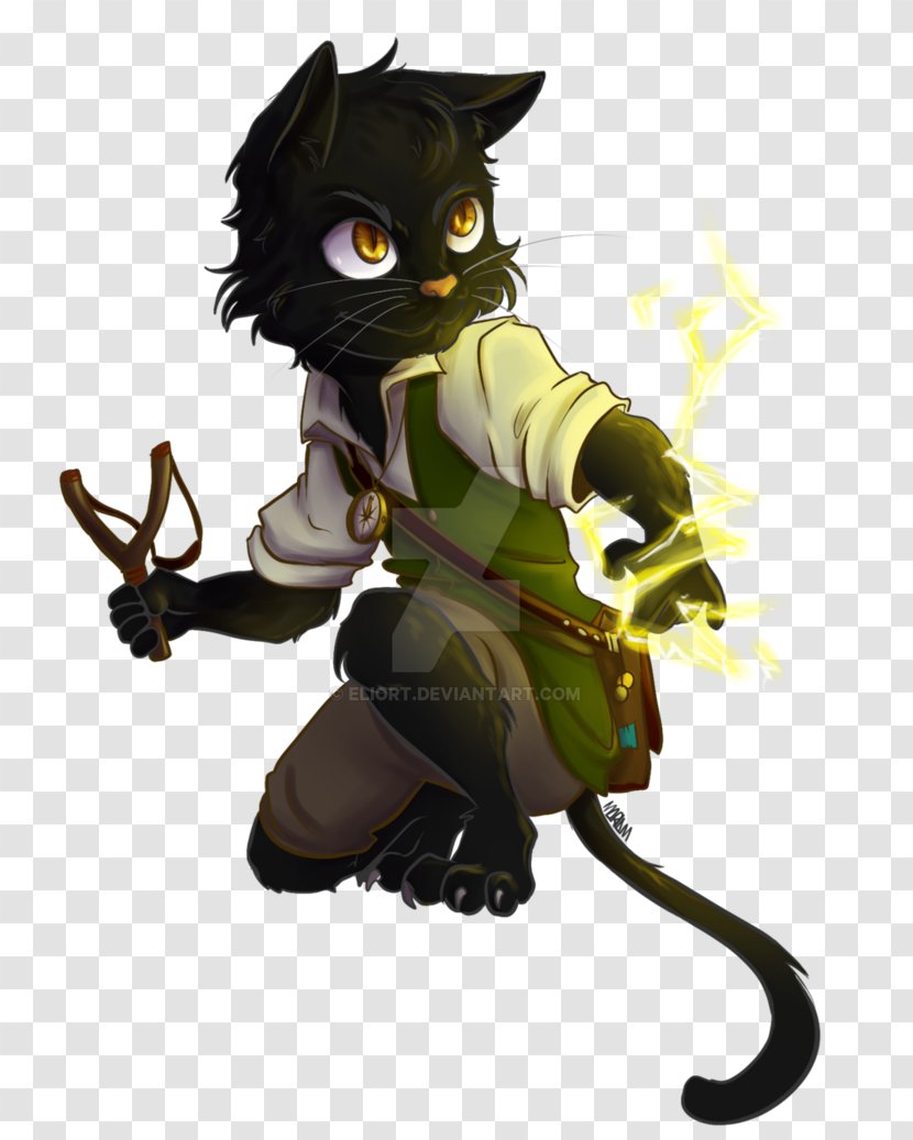 Cat DeviantArt Darkest Dungeon Digital Art Tail - Silhouette Transparent PNG