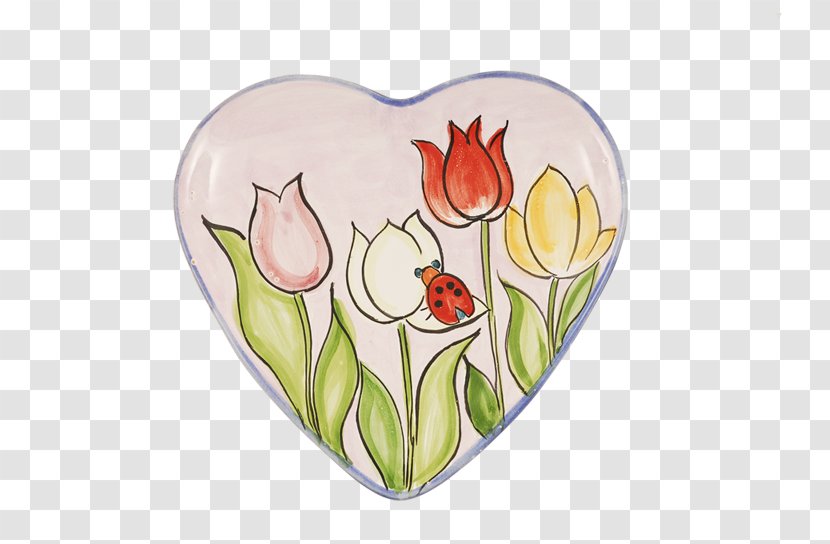 Tulip Vase Petal Heart Transparent PNG