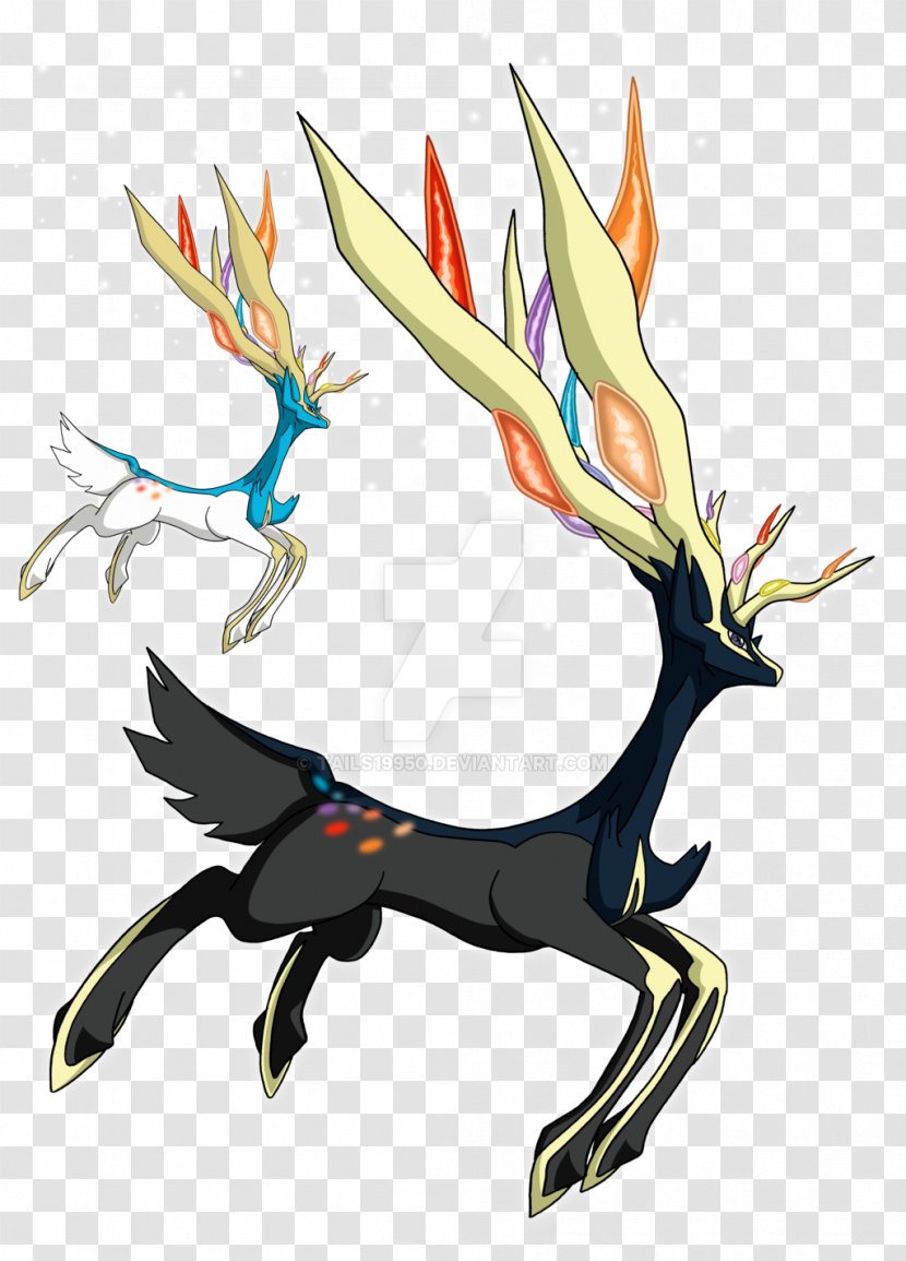 DeviantArt Pokémon Xerneas - Watercolor - Antlers Transparent PNG